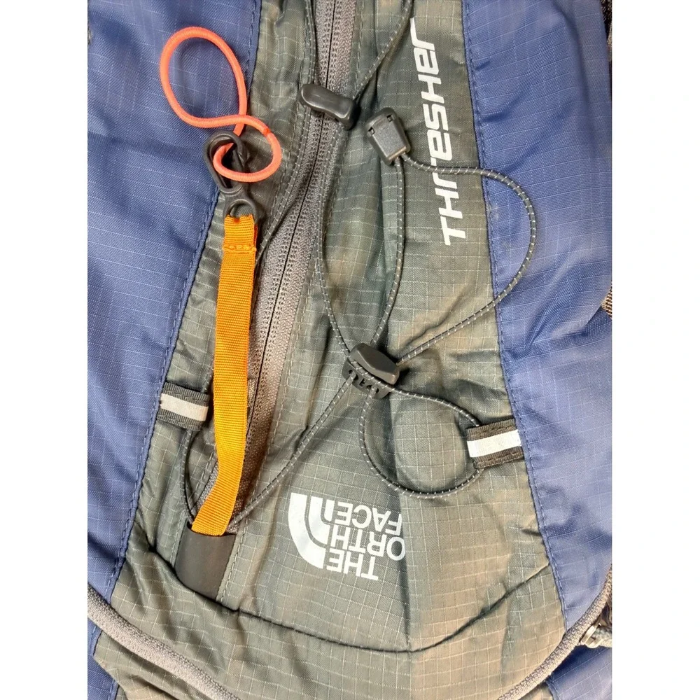 The North Face Thresher Hydration Pack Backpack Blue Grey Hiking Biking Tactical
